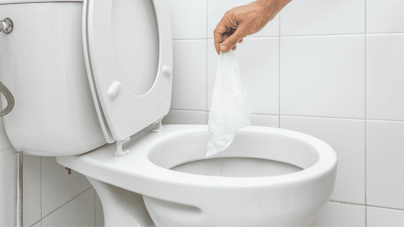 flushable wipes